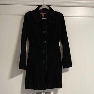 Arden B Corduroy Black Coat